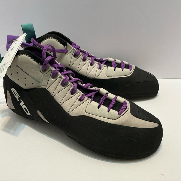 Adidas 5.10 Grandstone Climbing Shoes Men’s 10.5 Gray Purple New w/ Tags - Picture 5 of 11